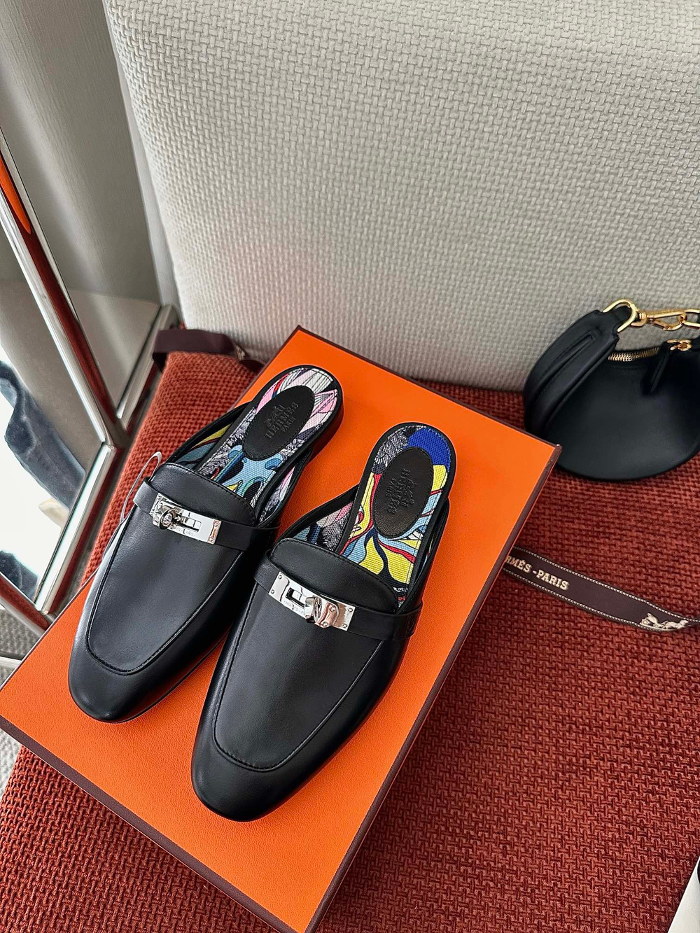 Сабо из натуральной кожи