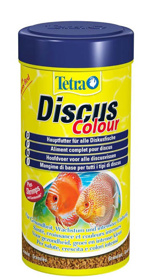 Корм для рыб TetraDiskus Color, крупа для красных дискусов 250мл
