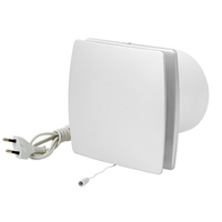 Накладной вентилятор Europlast Т120WP- с проводом и выключателем, белый