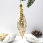 Набор украшений SHINE «Shining icicles» 14,5х4 см (4 шт.), light champagne/silver