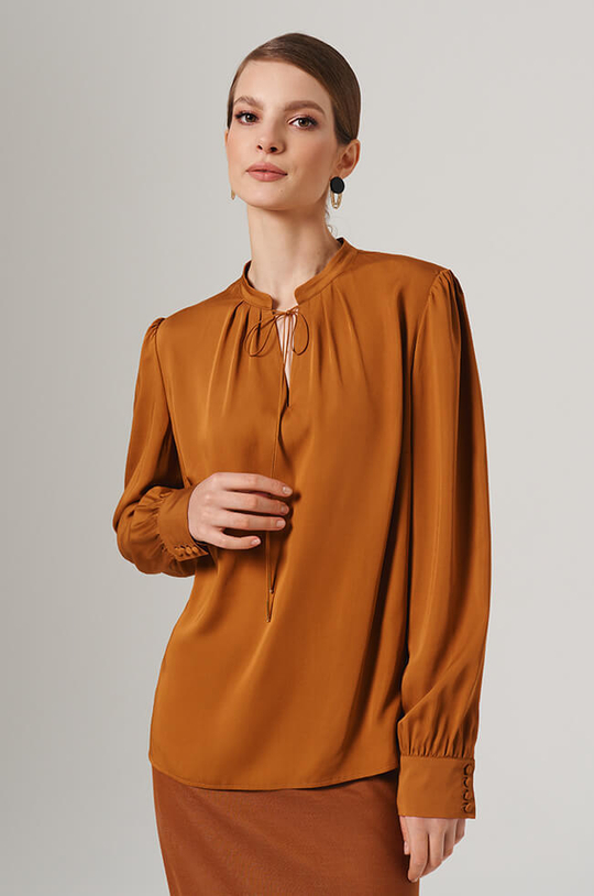 23100 Блузка женская (янтарный)