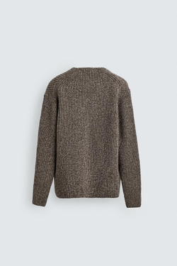 ZARA КАРДИГАН В РУБЧИК, РЫЖЕВАТО-КОРИЧНЕВЫЙ МЕЛАНЖ