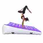 Надувной гимнастический мат-коврик «Старт» для занятий 2×2×0,4 м, фиолетовый