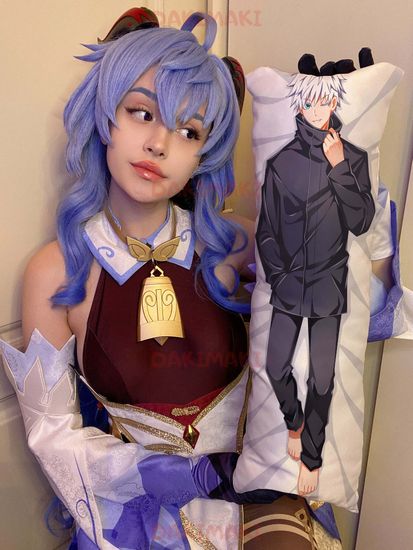 Мини дакимакура Сатору Годжу из Магическая битва арт. M0863, 60х20 см