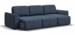 Угловой диван Кинг Велюр Роял синий