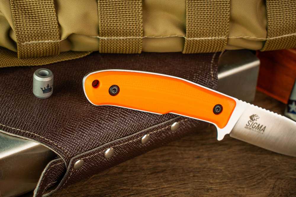 Туристический нож Sigma VG-10 (Cryo) Convex Orange