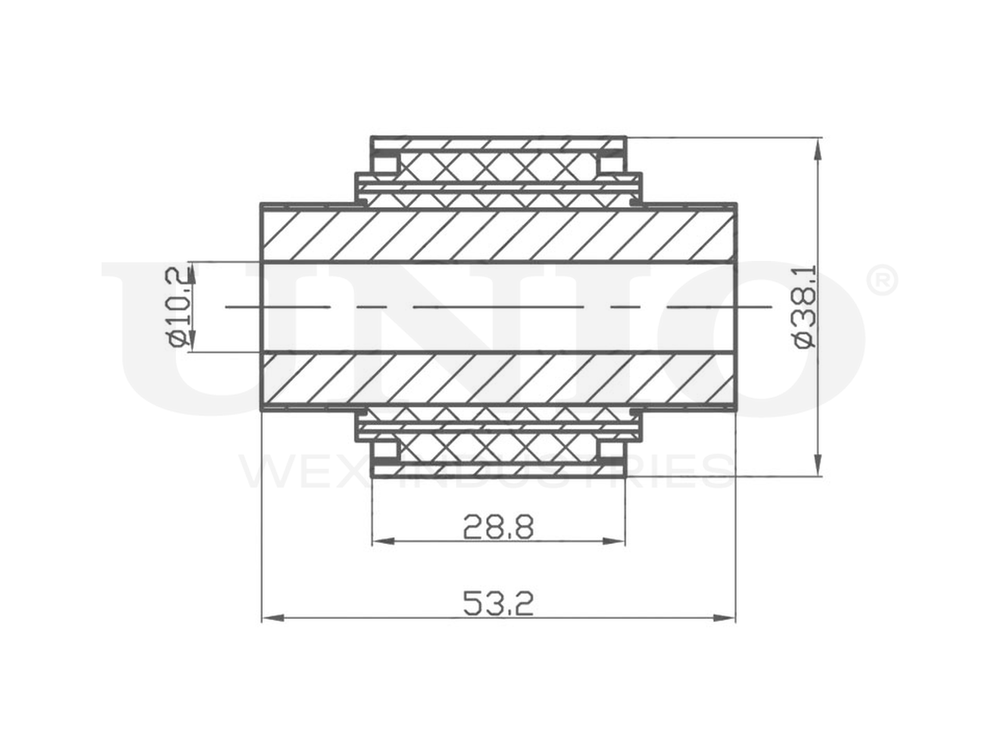 Сайлентблок переднего верхнего рычага UNIO RMP-20268