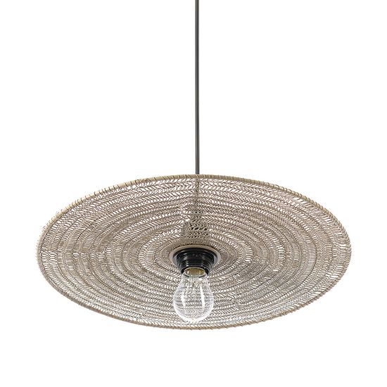 Светильник подвесной vinger, D42х8 см, бежевый