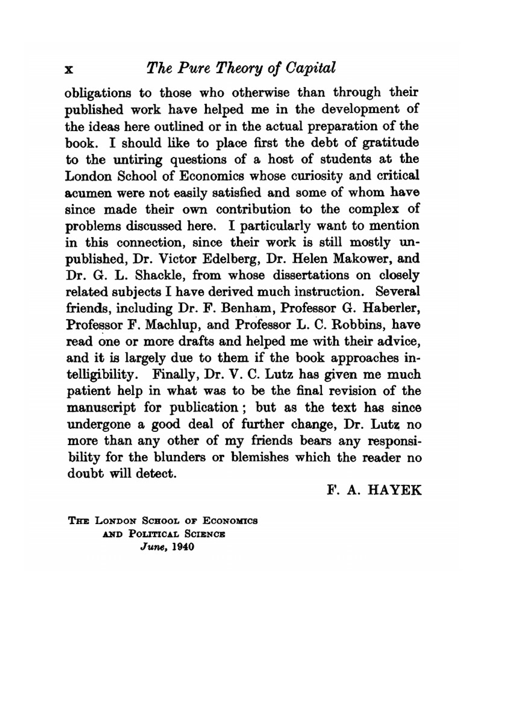The pure theory of capital | F.A. Hayek