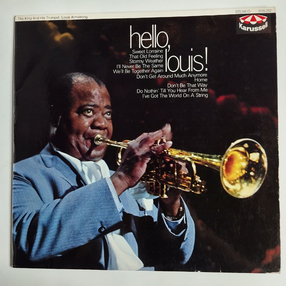 Винтажная виниловая пластинка LP Louis Armstrong Hello, Louis (Germany 1969)