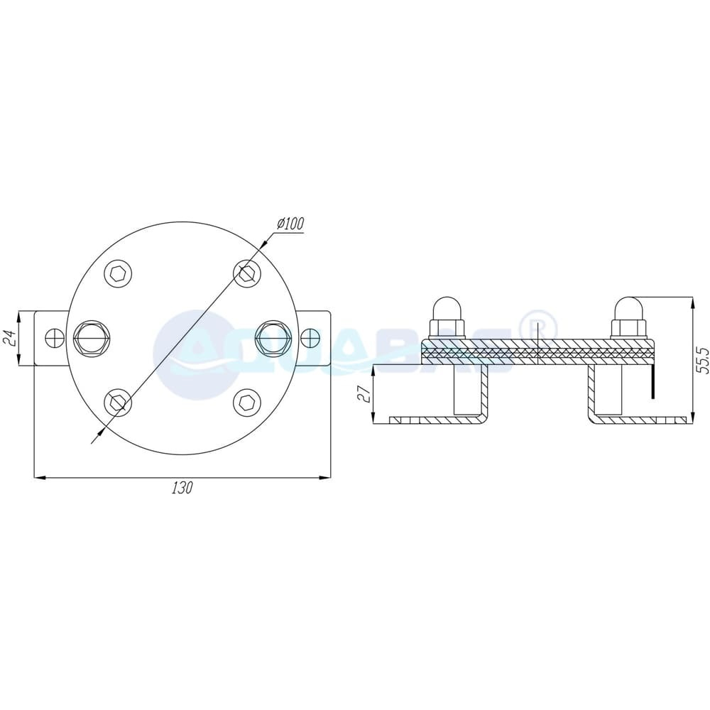 ПР.000.2 Закладная под поручень