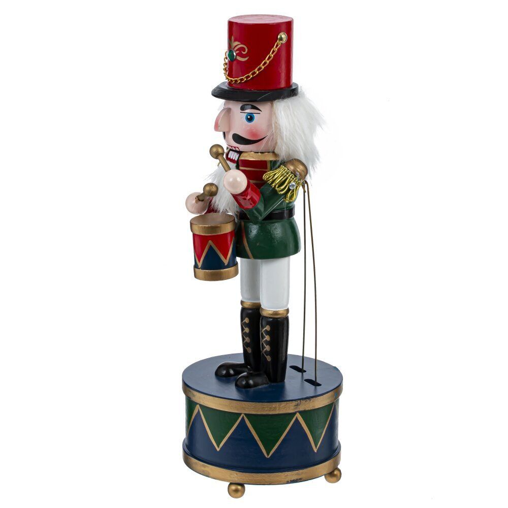 GAEM Фигурка декоративная "Щелкунчик" с музыкой и движением, L10,5 W10,5 H30,5 см