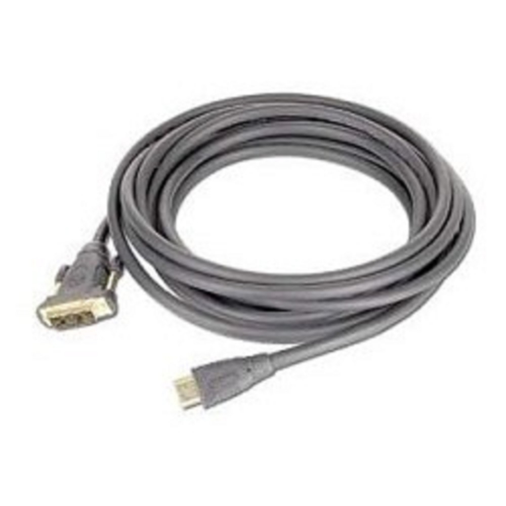 Видеокабели и переходники Кабель HDMI-DVI Cablexpert CC-HDMI-DVI-10MC, 19M / 19M, single link, медь, позол.разъемы, экран, 10м, черный, пакет