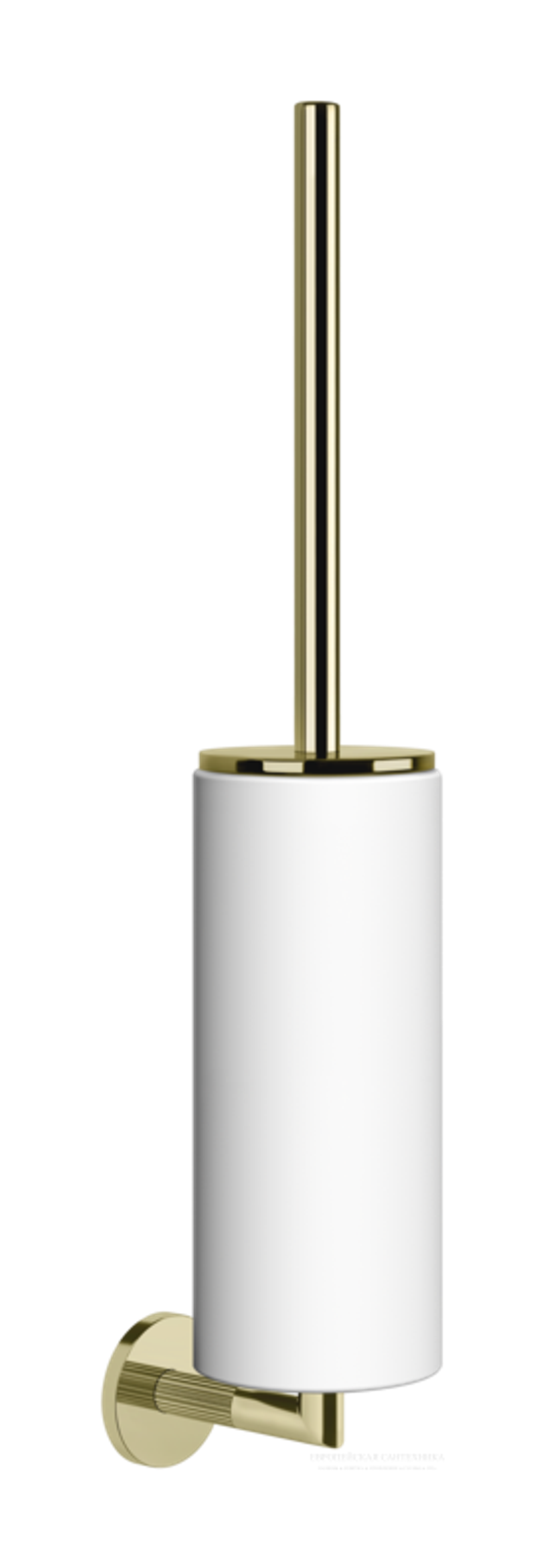 Ёршик Gessi Ingranaggio настенный, колба белая, цвет Brass PVD