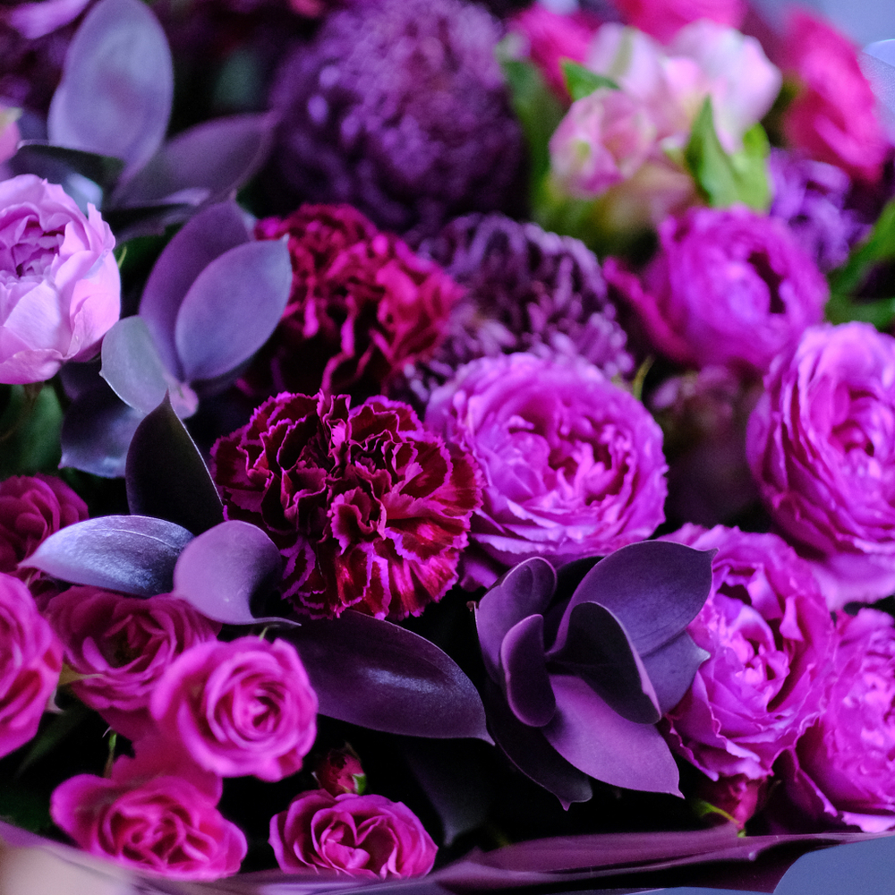 Букет #357 с пионовидными розами