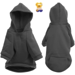Кофта - толстовка для мелких пород собак «BRO Style», цвет черный, р L (на флисе)