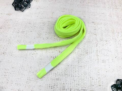 Шнур, ш. 1,3 см, L 120 см, салатовый неон