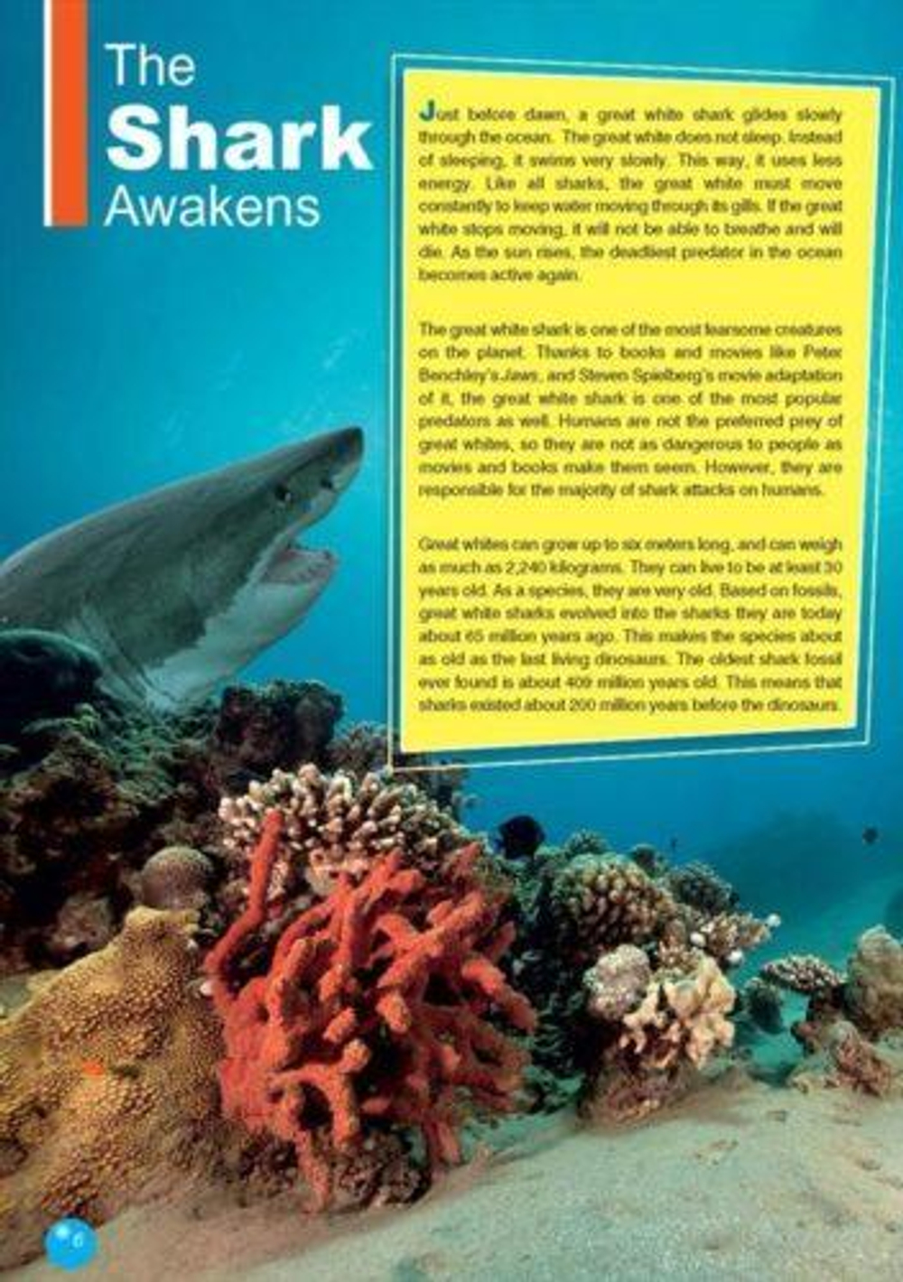 The Great White Shark. Уровень В1 (7-9 класс). Книга для чтения с доступом к электронному приложению