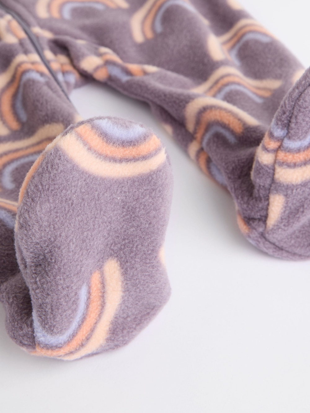 Комбинезон / Cлип флисовый для малышей Next N77-707, 2 шт., Кремовый, Серый