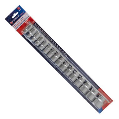Набор головок 16пр. 1/2''6гр.(10-19,21,22,24,27,30,32мм), на планке Forsage F-4161-5