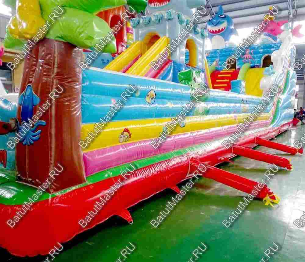 Коммерческий надувной батут "На морском дне" 16*9*7 м