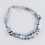 10118161 Колье Solo с агатом и кварцем