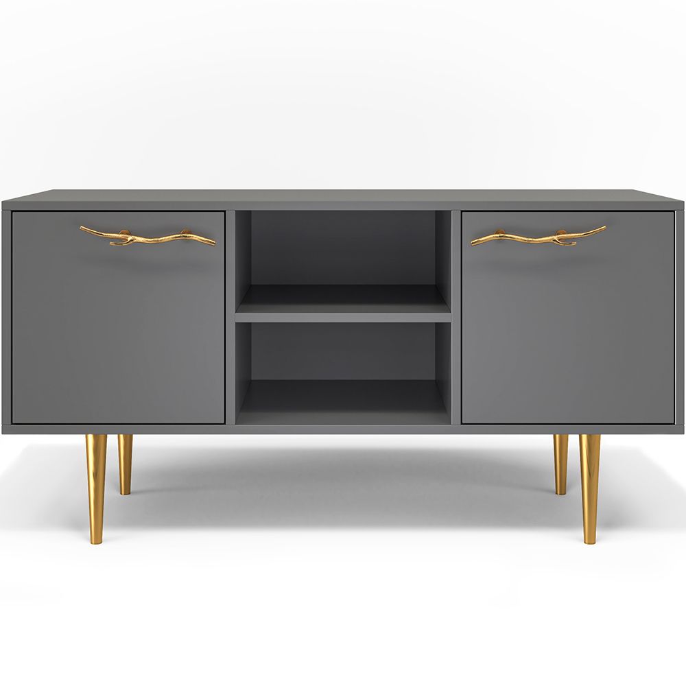 Тумба под ТВ Арт 117см Стайл Серый Голд