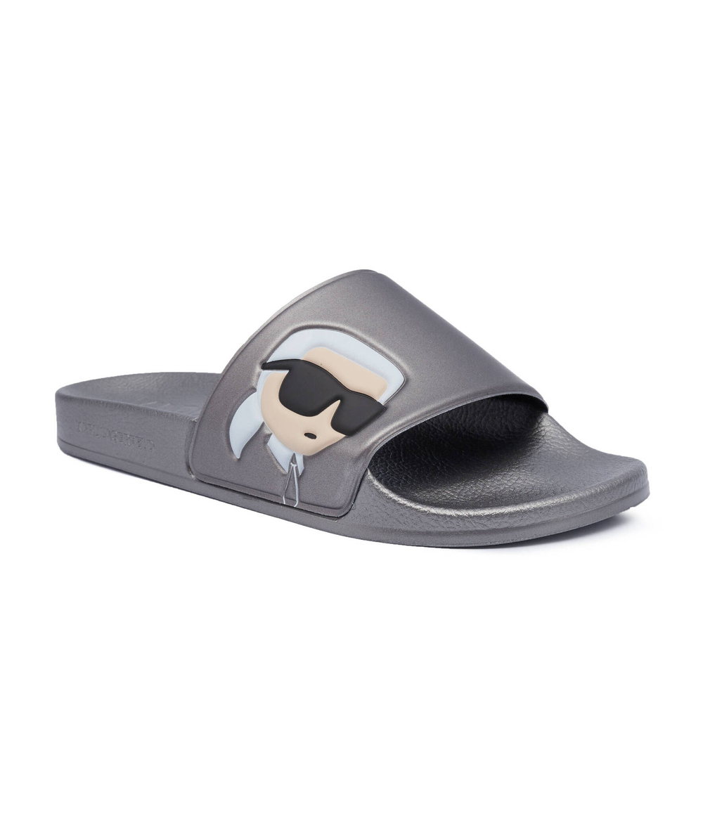 Шлепанцы KONDO Karl Lagerfeld - серебряный(KL70005N)