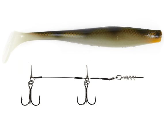 Виброхвосты LJ 3D BBS Series KUBIRA SWIM SHAD 9,0in (22,86)/PG28 1шт.+Stinger L