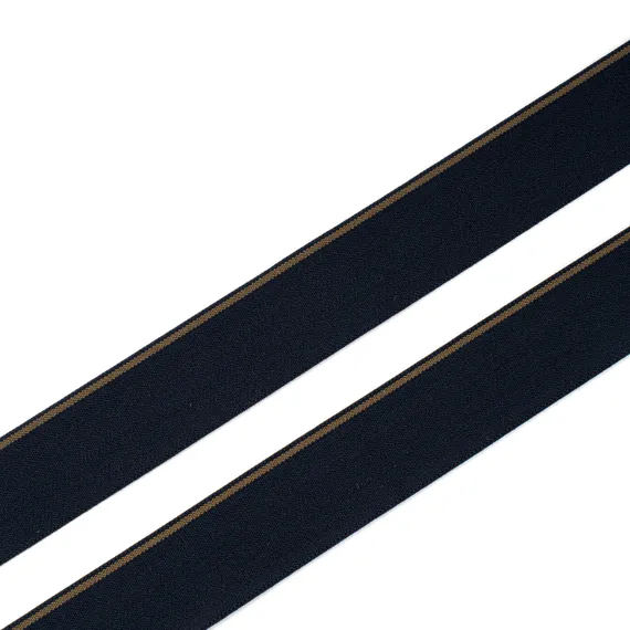 Резинка широкая, сине-черная/коричневая 28 мм, Германия
