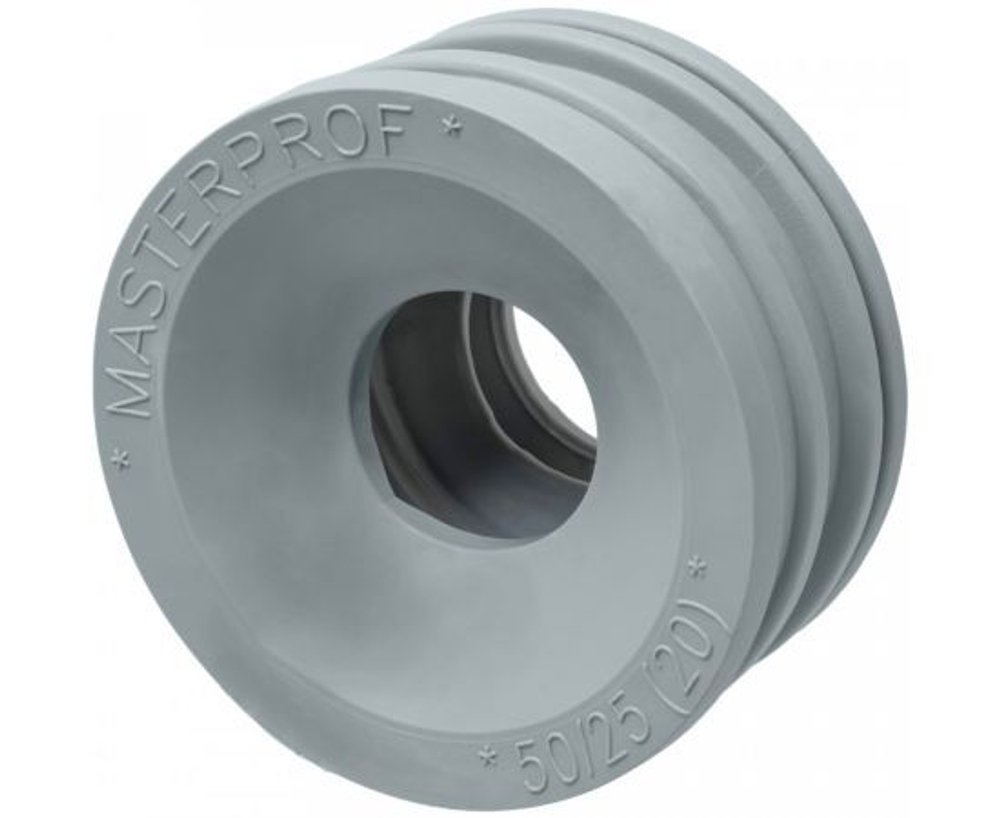 Сантехническая манжета для канализации MPF 50x25, серая, уплотнительная, переходная ИС.131769