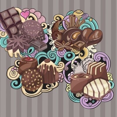 Heart box of chocolates, Valentine's Day backgrounds. High quality illustration