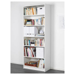 Открытый книжный шкаф - BILLY IKEA/БИЛЛИ ИКЕА, 40х80х202 см, белый