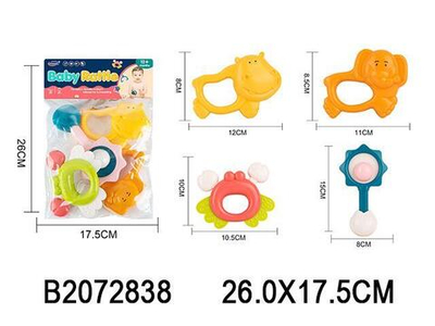 Набор погремушек 4шт, пакет 326-B135