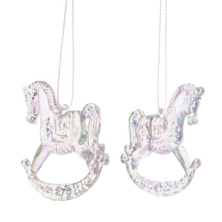 GAEM Набор из 2шт Украшение новогоднее "Лошадка", L6 W1 H5 см