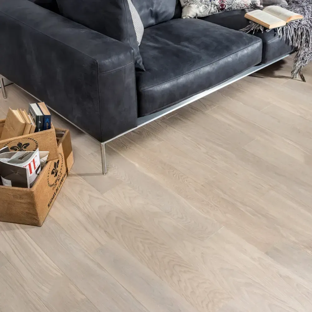 Инженерный паркет Coswick Дуб Белый Иней (White Frost) Шелковое масло