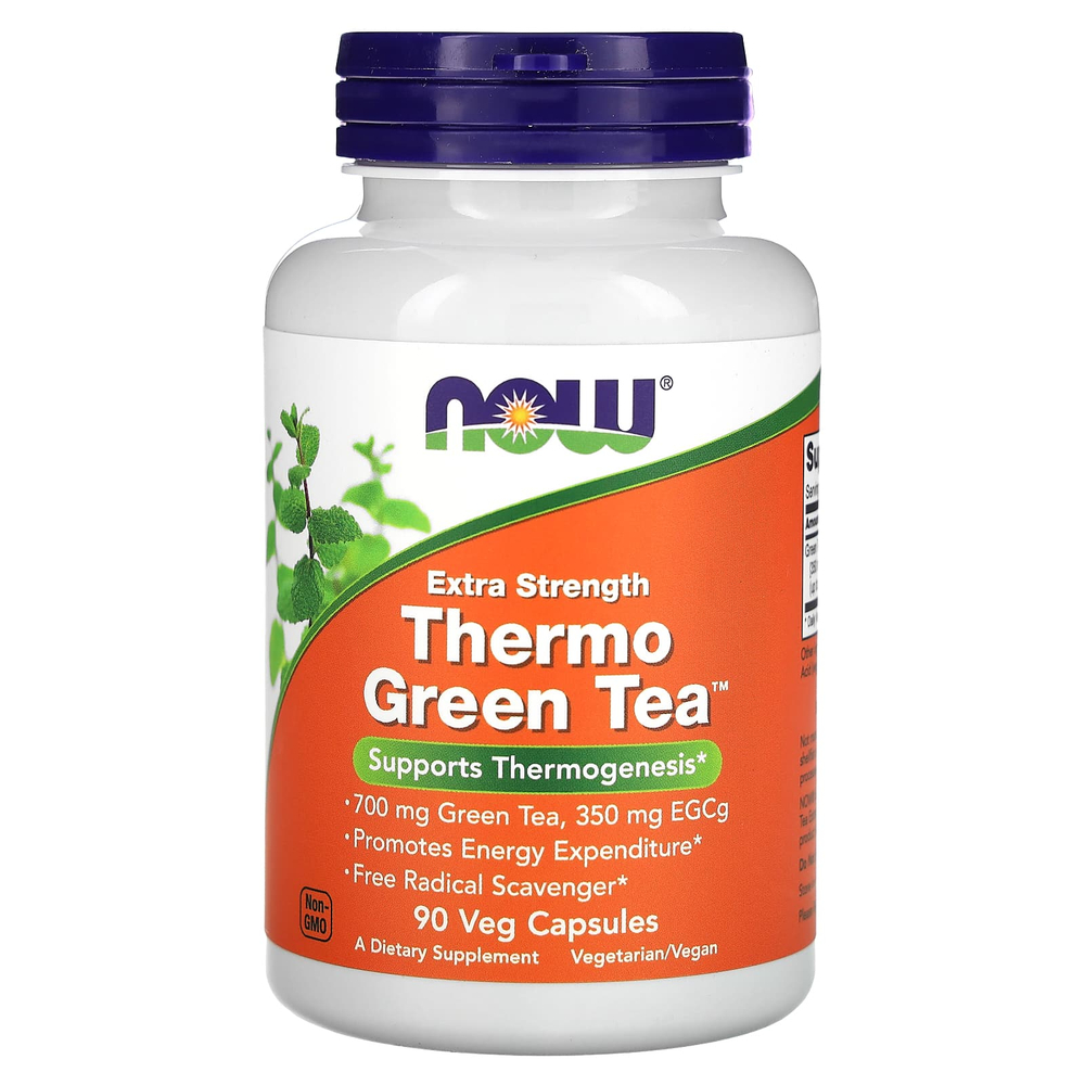 NOW Foods, зеленый термос, 700 мг, 90 растительных капсул