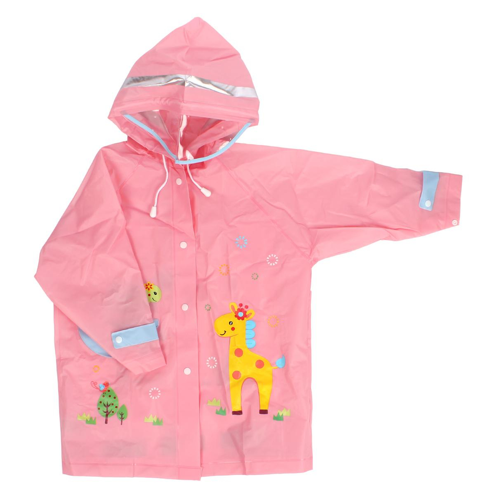 Дождевик с капюшоном 3 цвета микс, размер S