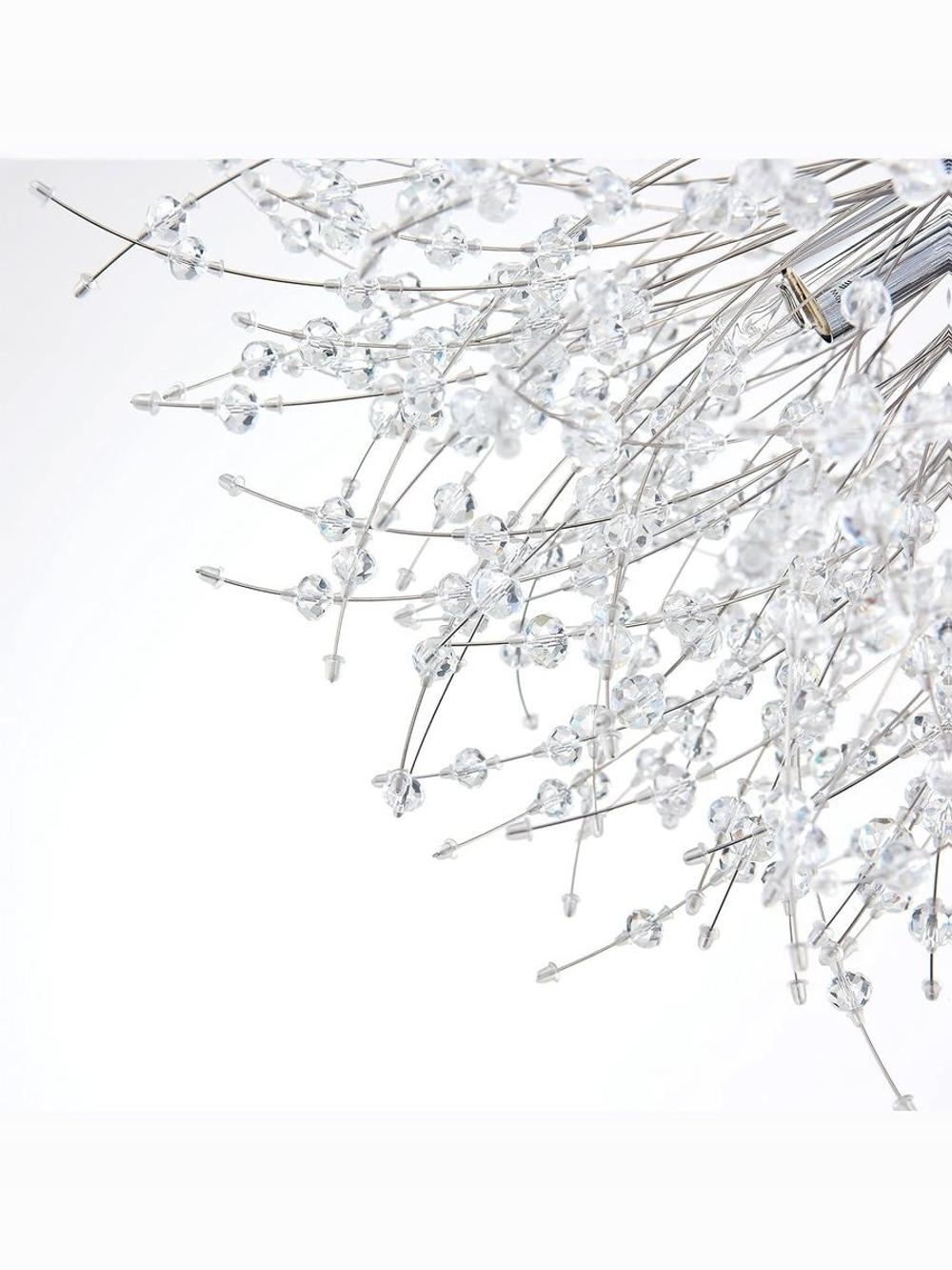 Люстра потолочная Lanbos, 6 ламп G9, 90 Вт LED, до 15 кв м, хром