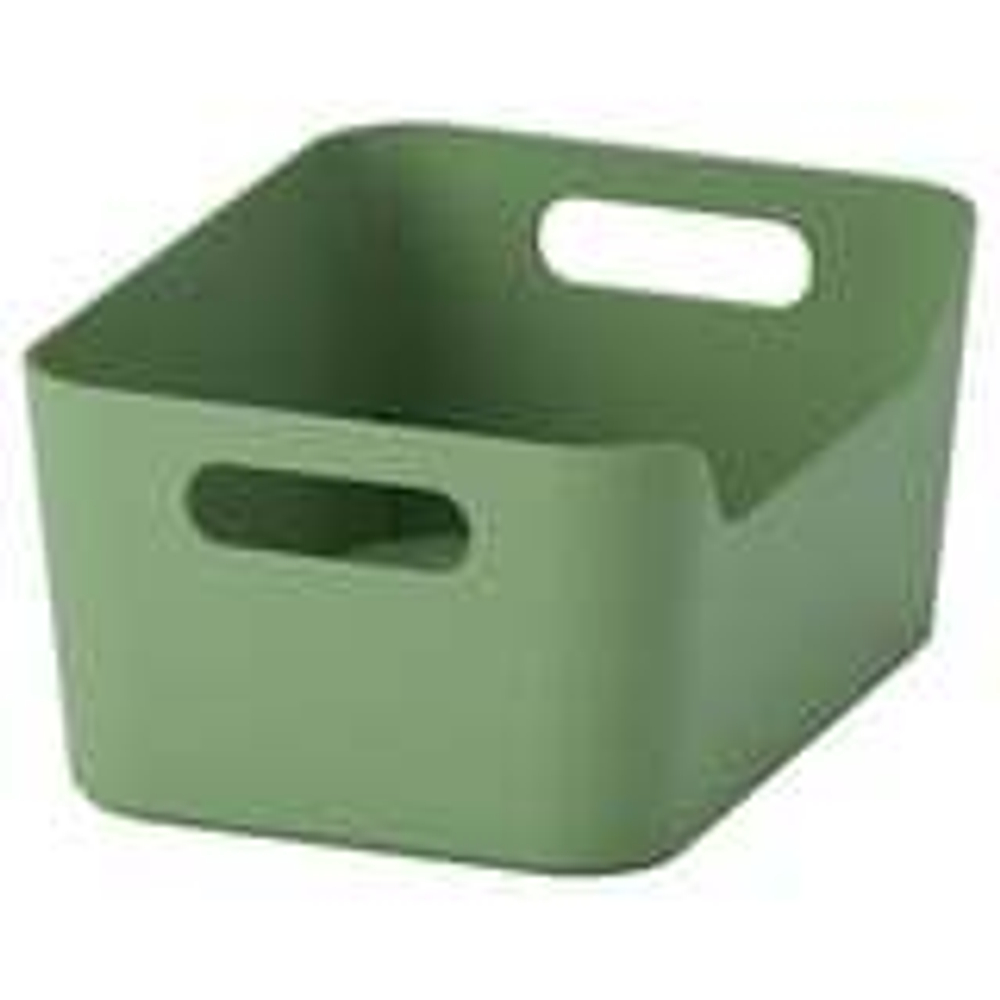 IKEA UPPDATERA (ИКЕА) Контейнер, зеленый, 24х17 см