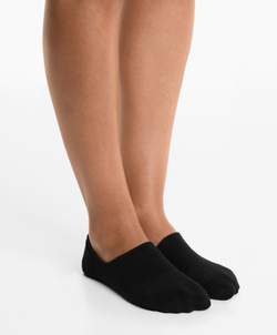 OYSHO Набор из трех пар спортивных невидимых носков из хлопковой смеси, серый меланж