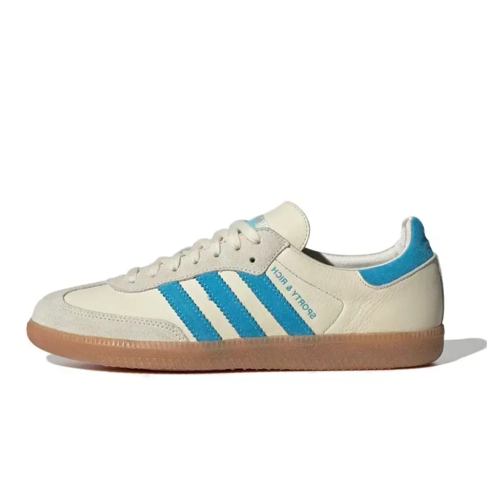 Sporty & Rich x Adidas Samba Beige Blue