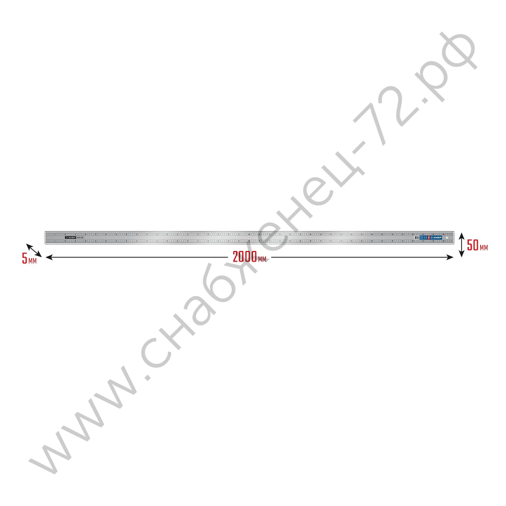 ЗУБР АПЛ, 2.0 м, усиленная алюминиевая линейка, Профессионал (34384-200)