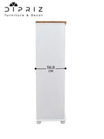 Шкаф 3 двери с ящиками деревянный Фалко, белый