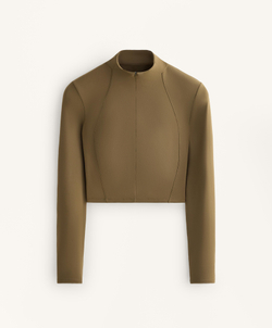 Oysho Топ с длинным рукавом Evermove, оливково-зеленый