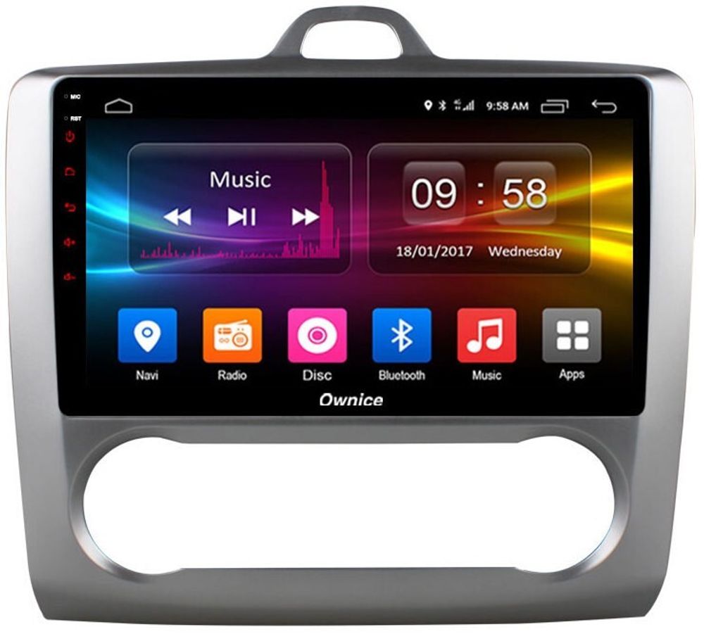 Магнитола для Ford Focus 2 2004-2011 (климат) - Carmedia OL-9201-A IPS, Android 10, 8 ядер (TS18), 4G SIM-слот