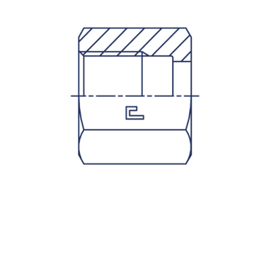 Гайка N ORFS 11/16