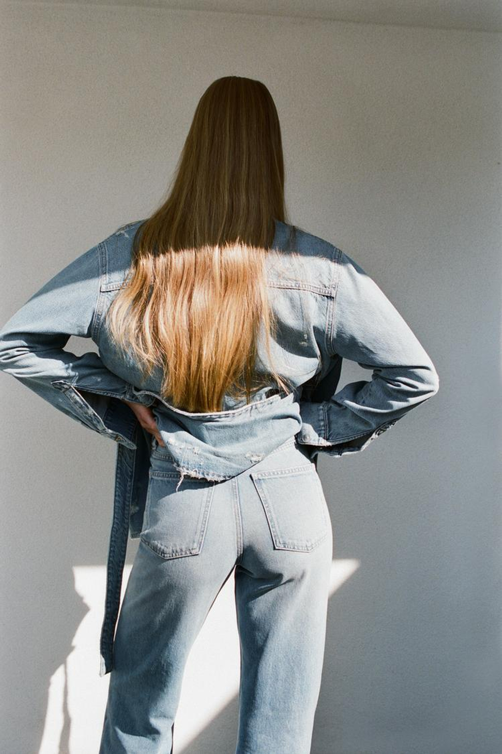 ZARA ДЖИНСЫ С ВЫСОКОЙ ПОСАДКОЙ TRF WIDE LEG, ИНДИГО