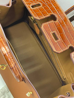 Сумка Hermes из кожи крокодила 25 см