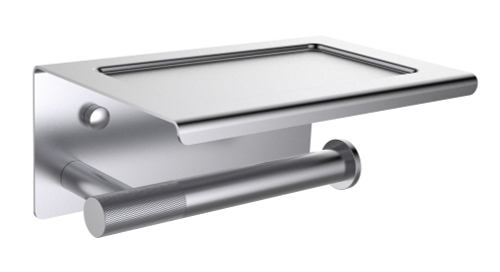 5510 Держатель для туалетной бумаги с полкой (ХРОМ) ViEiR  (20/1шт)